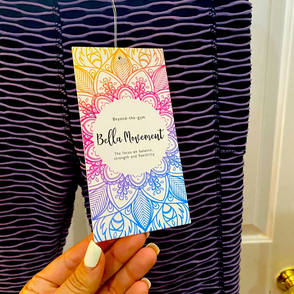 Blanco purple leggings for yoga training and Zumba